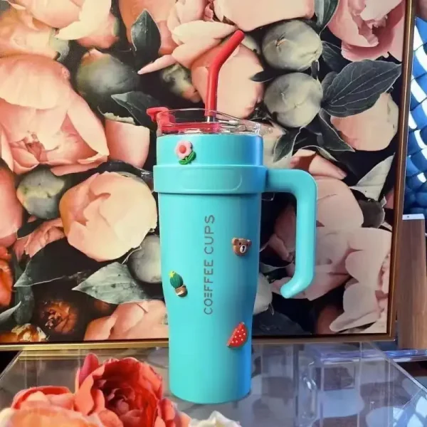 thermos cup blue